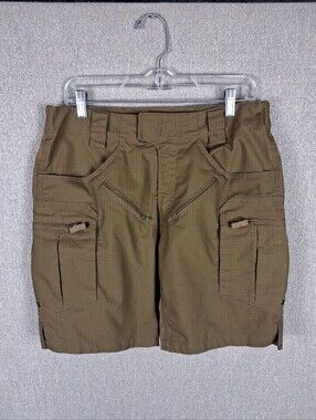 Tachuntfish Run & Gun Tactical Shorts Mens 32 Coyote Brown Ripstop Cargo Outdoor